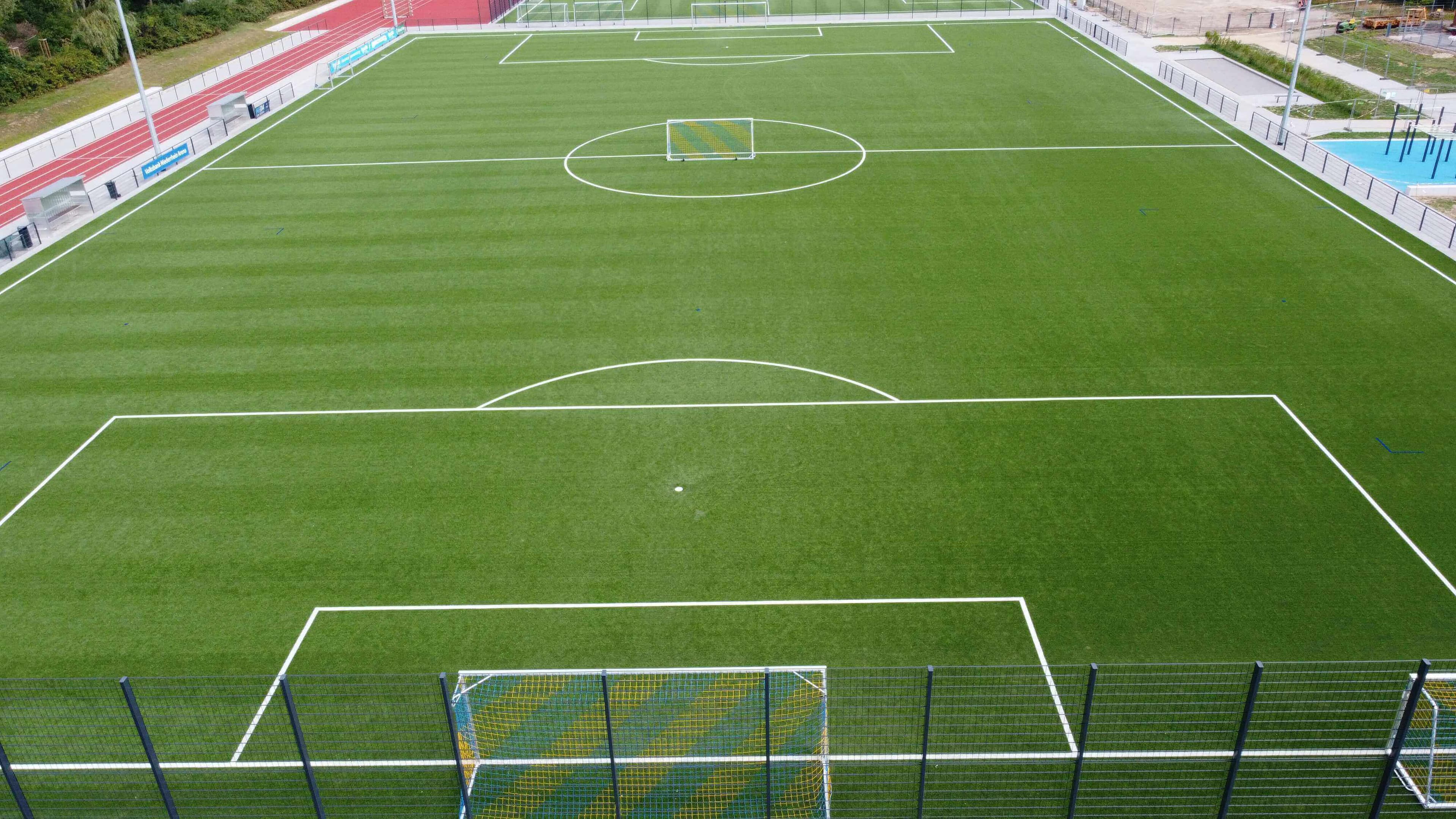 Sportanlage des Vereins aus der Luft
